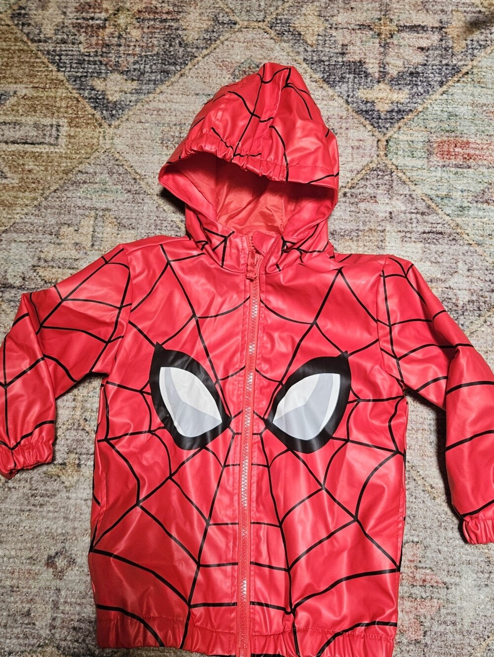 Kids Spiderman Rain Jacket 3T
